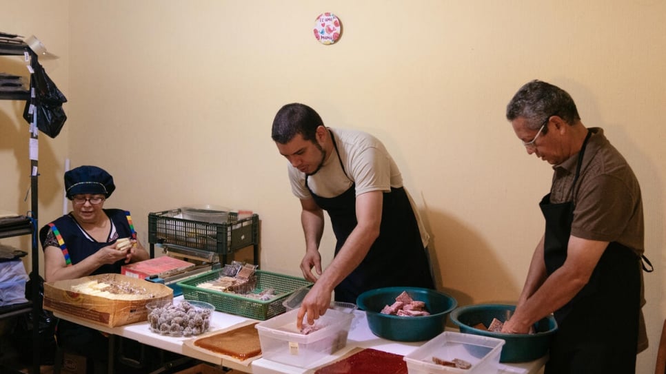 Now feeling much better in his host country, Guatemala, Leo has taken on the bulk of work in the family's sweets business.