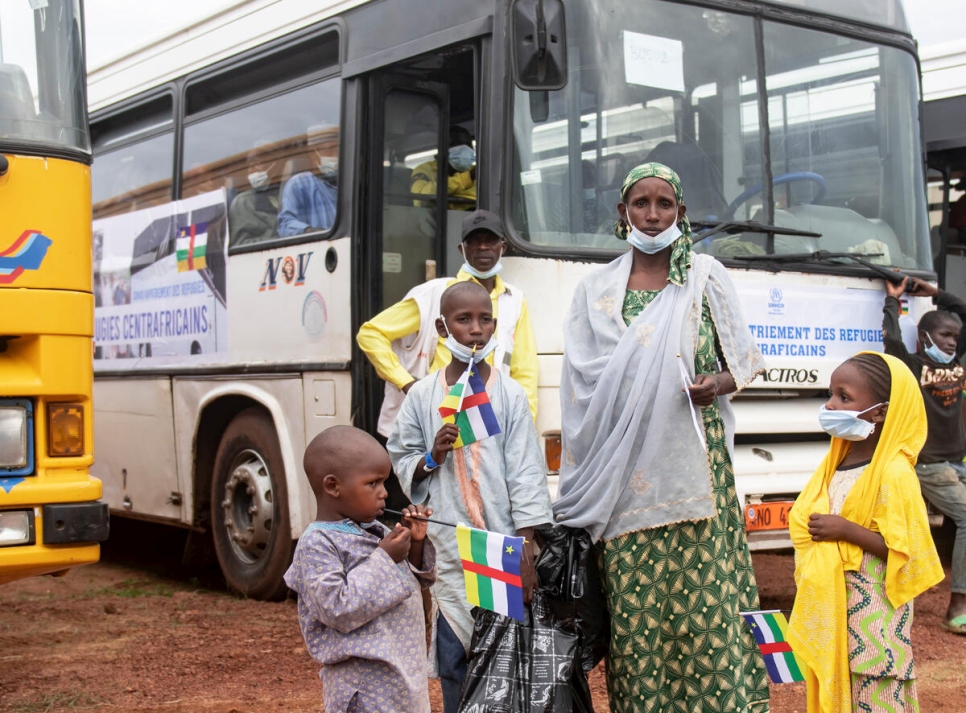 Central African Republic. Refugee family returns home after eight years in Cameroon