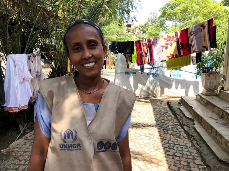 Ethiopia. A network of UNHCR-supported social workers support those forcibly displaced by the Tigray conflict
