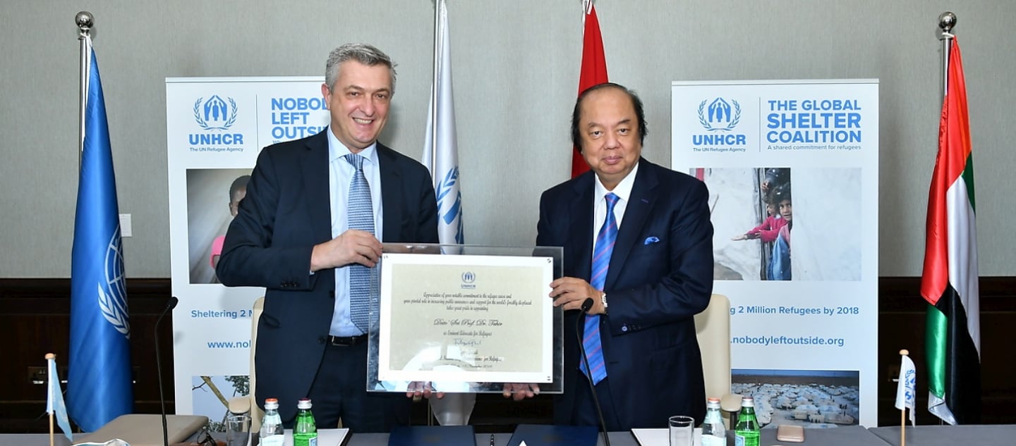 UNHCR, the UN Refugee Agency, today appointed prominent Indonesian businessman and philanthropist, Dato Sri Tahir, as its third Eminent Advocate in recognition of his valuable and selfless work on behalf of millions of refugees...At a special ceremony in Abu Dhabi, Tahir said he was delighted and honoured to be named as UNHCR's first Eminent Advocate from Asia.