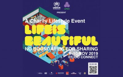 UNHCR ร่วมกับบริษัท ไลฟ์อีส กรุ๊ป จำกัด จัดงาน LIFEiS BEAUTiFUL – No boundaries for sharing ระดมทุนเพื่อช่วยเหลือวิกฤตผู้ลี้ภัยโลก