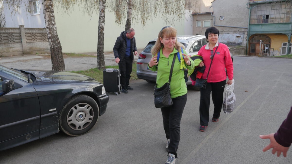 Before fleeing to Slovakia, the sisters spent a month sheltering in a cellar near their home in Severodonetsk, eastern Ukraine.