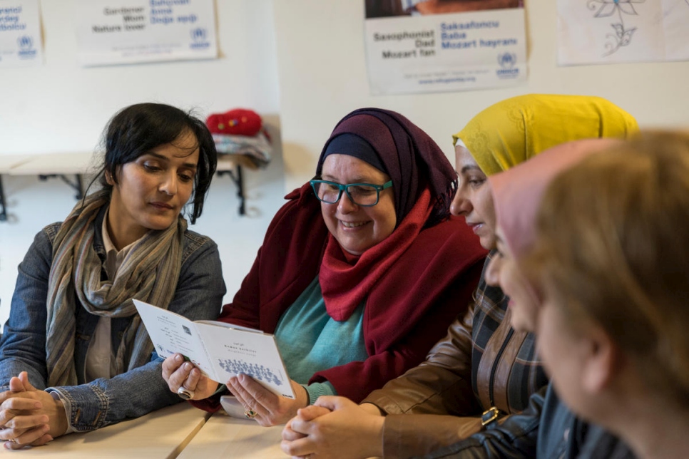 Turkey. Syrian refugees join women's solidarity group in Istanbul