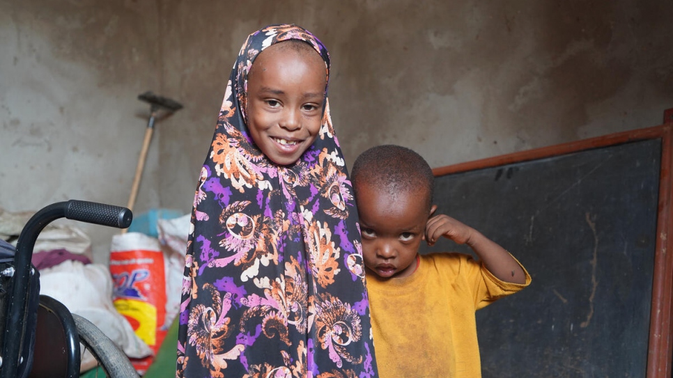 "This electricity has really improved life," says Fatuma. Having light at night means her younger children can study and do their homework.