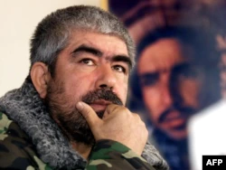 Abdul Rashid Dostum in Kabul in December 2001