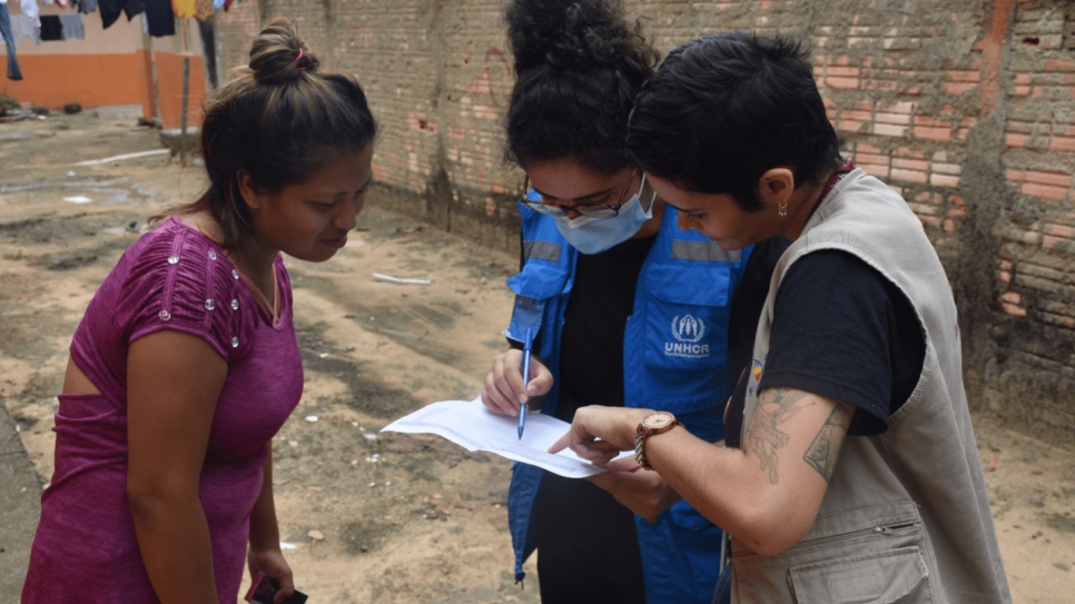 ACNUR y SJMR acompañan la integración de personas refugiadas y migrantes en el proyecto.