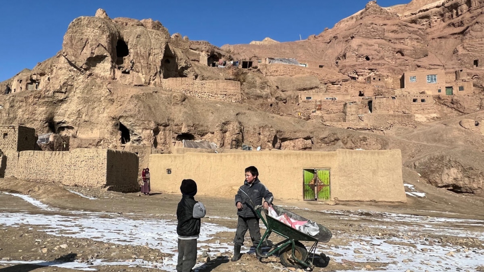 Afghanistan is experiencing its coldest winter in over a decade and the highlands of Bamyan are one of the coldest areas.