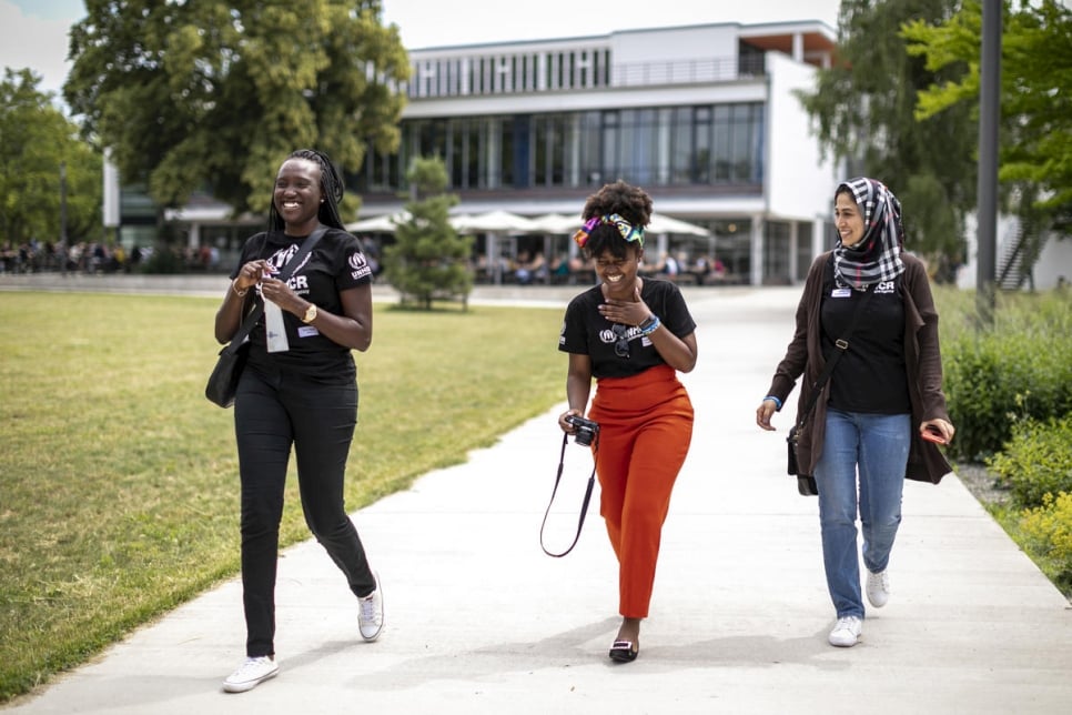 Germany. Refugee student delegation visits Free University of Berlin on World Refugee Day 2019