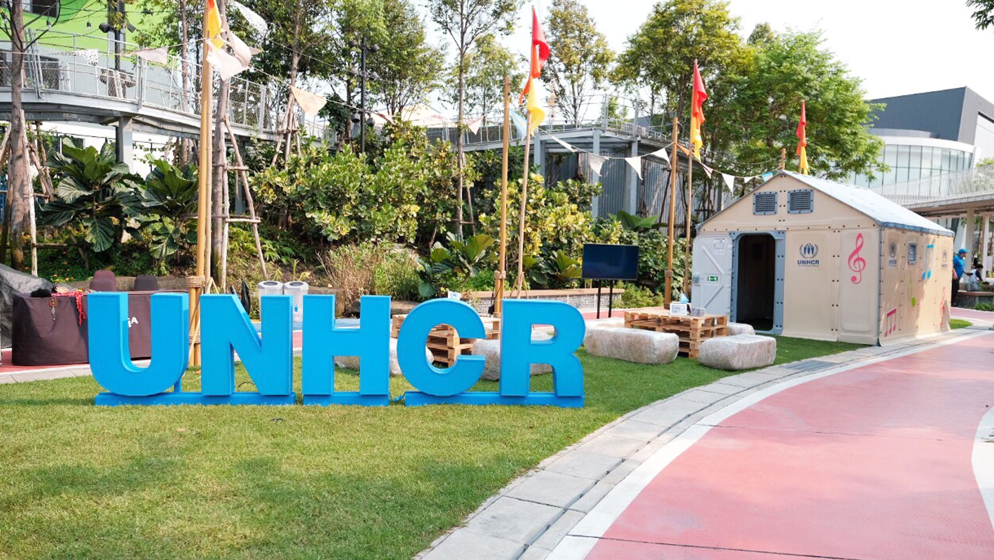 ศูนย์การค้าเมกาบางนา ในงาน Music and Movie in the parkวันที่ 29 กุมภาพันธ์ – 1 มีนาคม 2563 ©UNHCR