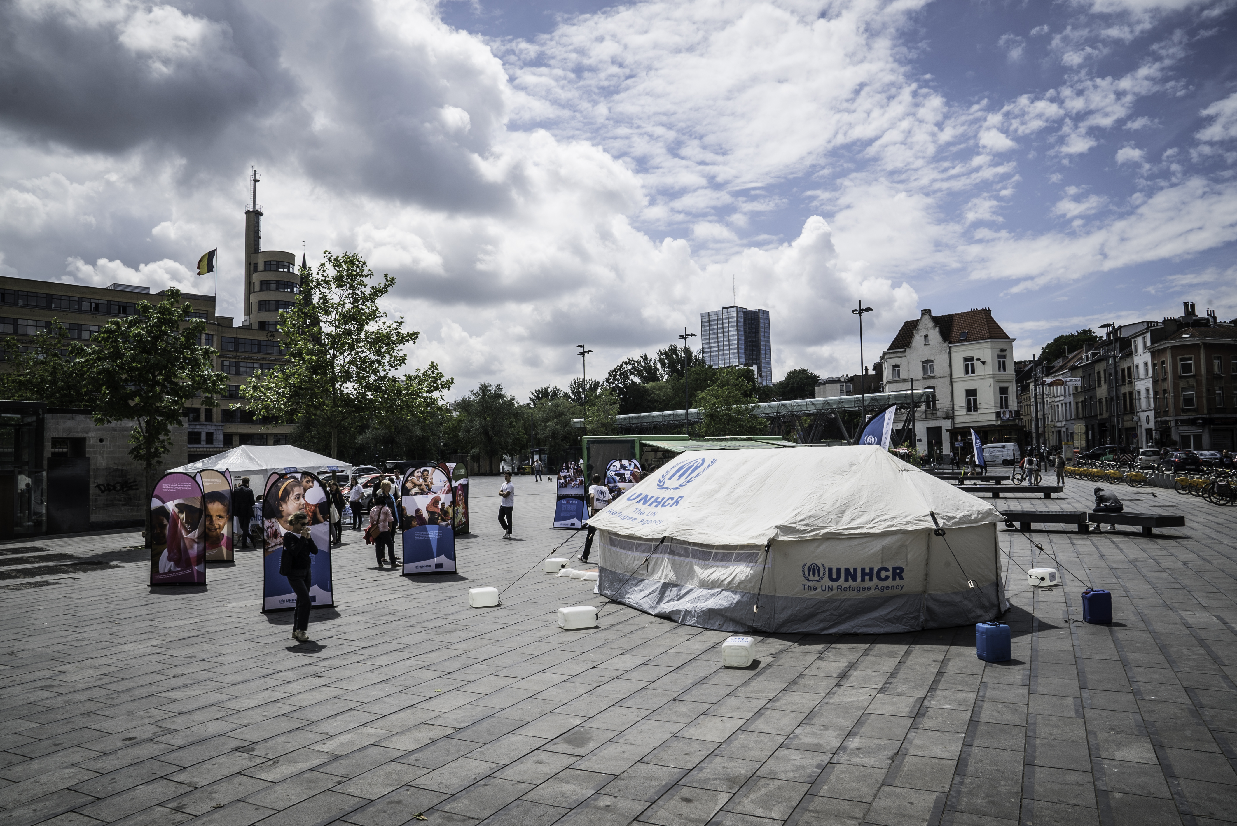 Evenement dat gebruik maakt van de UNHCR tent