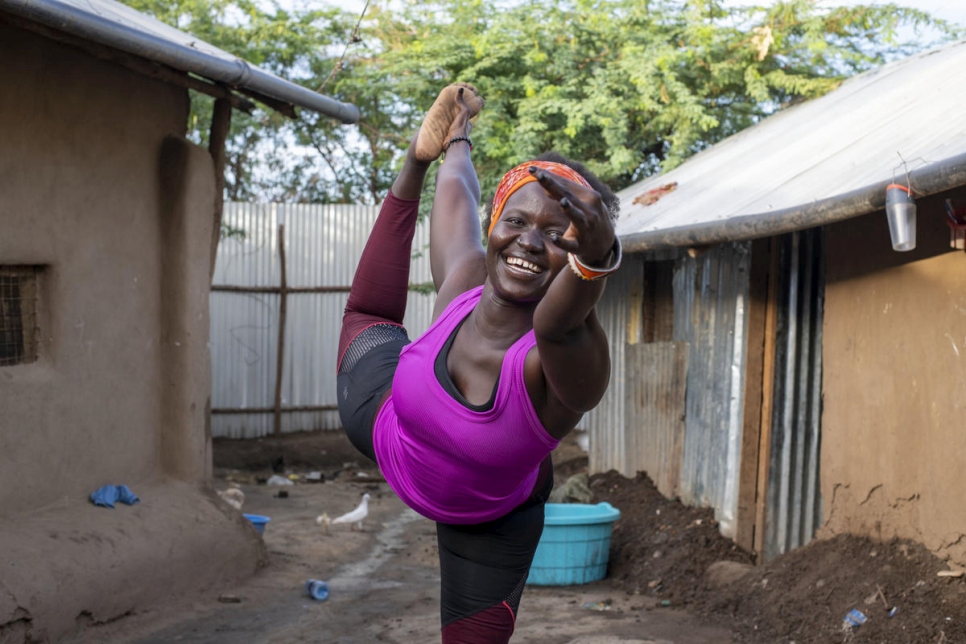 Kenya. Refugee yogi promotes mental wellness in Kenyan refugee camp