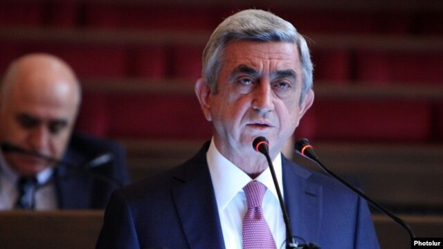 Armenian President Serzh Sarkisian (file photo)
