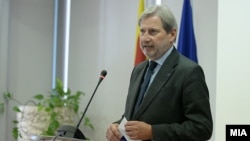 EU Commissioner for European Neighborhood Policy & Enlargement Negotiations Johannes Hahn (file photo)
