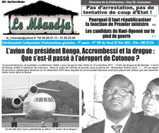 Le Mbandja carried this coverage of the presidential jet scandal. (CPJ)