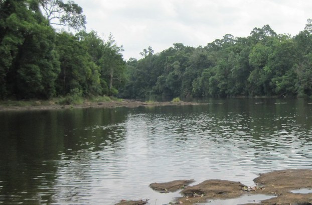 The proposed site of the Chhay Areng Dam in Koh Kong province, April 16, 2012.