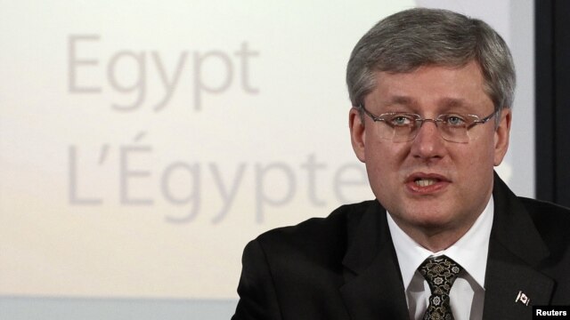 Canadian Prime Minister Stephen Harper has described Russia's actions in Ukraine as 'aggressive, militaristic, and imperialistic.'