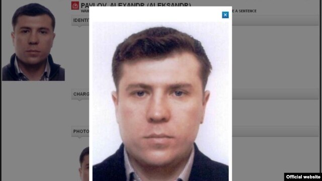 An Interpol website photo of Mukhtar Ablyazov's ex-bodyguard, Aleksandr Pavlov