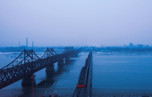 The Yalu River in the Chinese border town of Dandong, opposite the North Korean town of Sinuiju, Feb. 8, 2016.