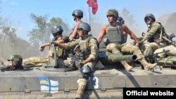 Units of Ukraine's naval forces' marine brigade drill in the Kherson and Zaporizhia regions in September.