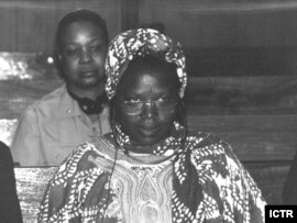 Former Rwandan cabinet minister Pauline Nyiramasuhuko