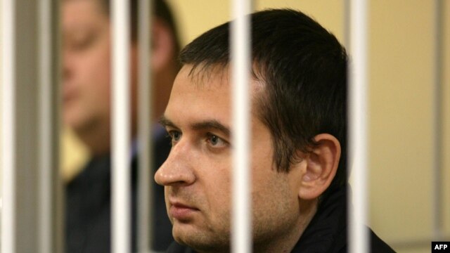 Greenpeace activist Ruslan Yakushev from Ukraine, pictured here last month in a court in the northern Russian city of Murmansk.