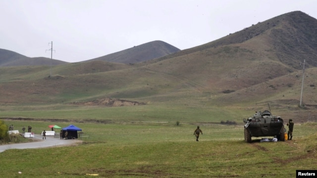 The four Kyrgyz men were arrested near the town of Kerben, in a disputed border area. (file photo)