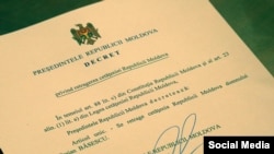 Moldovan President Igor Dodon's decree for revoking the citizenship of former Romanian president Traian Basescu