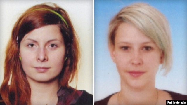 Hana Humpalova (left) and Antonie Chrastecka in an undated file photo