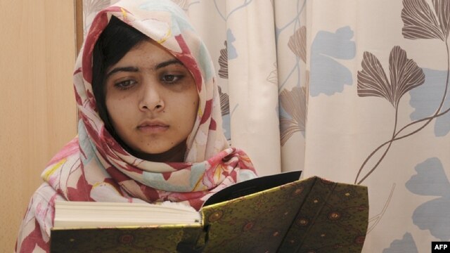Malala Yousafzai was shot in October, 2012