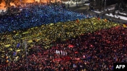 Daily protests, including huge weekend rallies, have been taking place across Romania in the past couple of weeks.