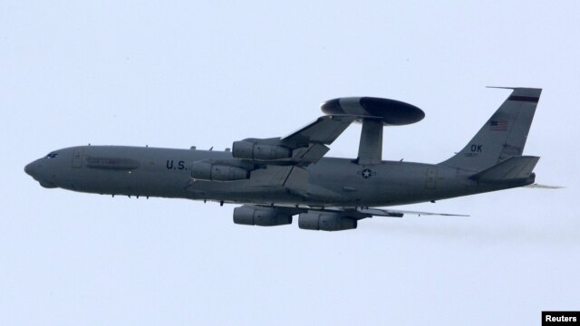 A NATO AWACS in the skies over southern Italy (file photo)