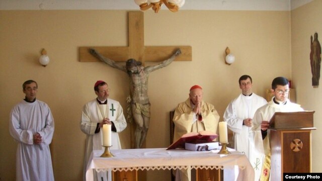 A Catholic religious ritual in Gori, Georgia (file photo)