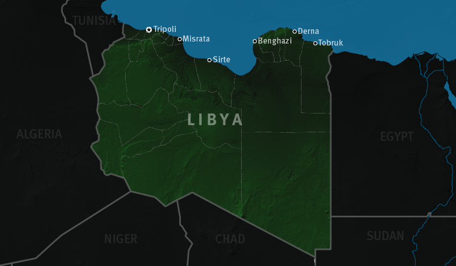 map of Libya