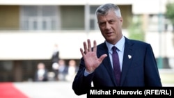 Azem Syla is a former member of parliament and prominent politician in President Hashim Thaci's (pictured) ruling Democratic Party of Kosovo (PDK).