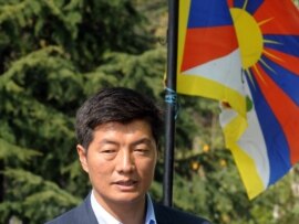 Lobsang Sangay, a 43-year-old Harvard scholar, has been sworn in as head of the Tibetan government in exile.