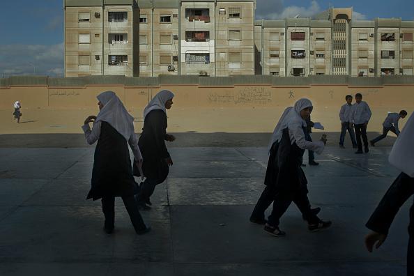 Children displaced by conflict in Benghazi attend schools in Misrata, Libya, November, 2014.