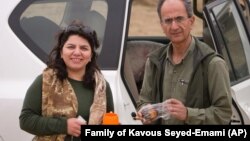 Kavous Seyed-Emami and his wife, Maryam Mombeini