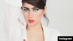 An Instagram portrait of Qandeel Baloch, who Pakistani authorities say was murdered by her brother in an 'honor killing.'