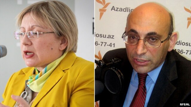 Azerbaijani rights activists Leyla Yunus (left) and her husband Arif Yunus. (file photo)