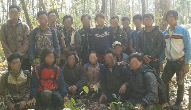 The 18 Montagnards in Ratanakiri province, Jan. 29, 2015.