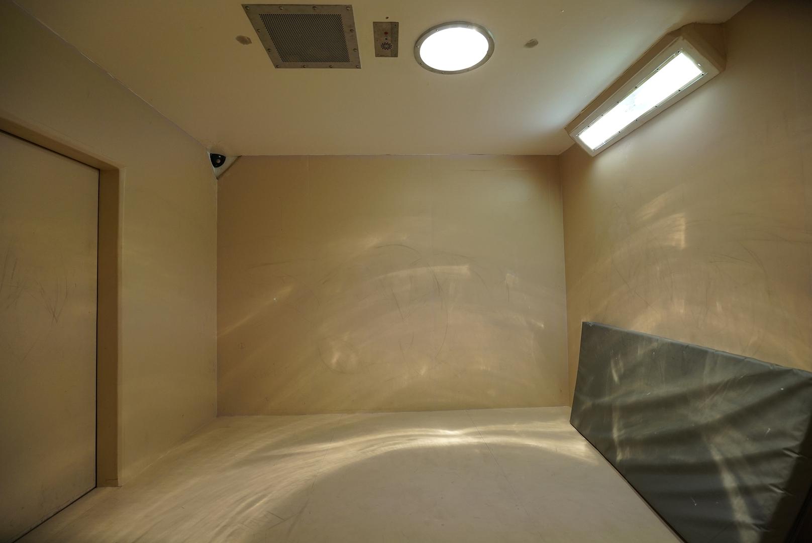 A padded cell in Brisbane Women's Correctional Centre, Queensland. Human Rights Watch documented at least three cases of female prisoners who were kept in windowless, perpetually lit, padded cells for several consecutive days, and in one case for over a month.