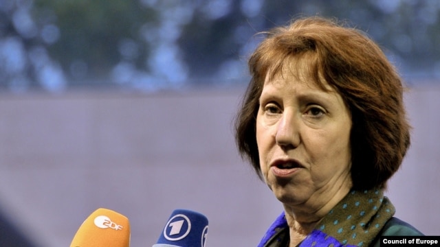 EU foreign policy chief Catherine Ashton: 'We will continue to keep up the pressure.'