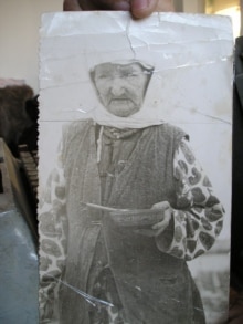 Kazakhstan - Picture of mother of journalist Kural Tokmurzin, who lived through the famine, undated