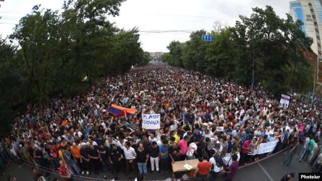 Protesters in Yerevan and other cities are demonstrating against an electricity price increase of over 16 percent.