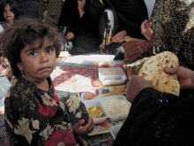 The scene at a UNHCR camp for Afghan refugees in Herat, western Afghanistan, in October (epa)