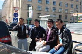 Kyrgyz migrants in Moscow