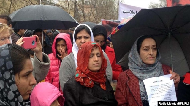 Afghan women demonstrate in Kabul last month against the killing of Farkhunda, who was accused by a mob of burning a Koran.