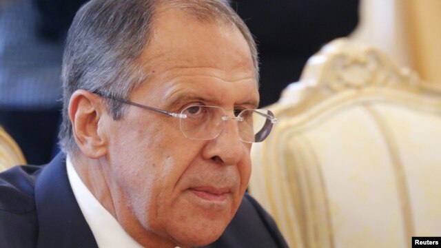 Russian Foreign Minister Sergei Lavrov in Moscow on May 28.