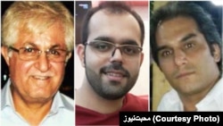 Pastor Victor Bet Tamraz (left to right), Amin Afshar Naderi, and Hadi Asgari were sentenced to between 10 and 15 years in prison in July 2017. (combo photo)