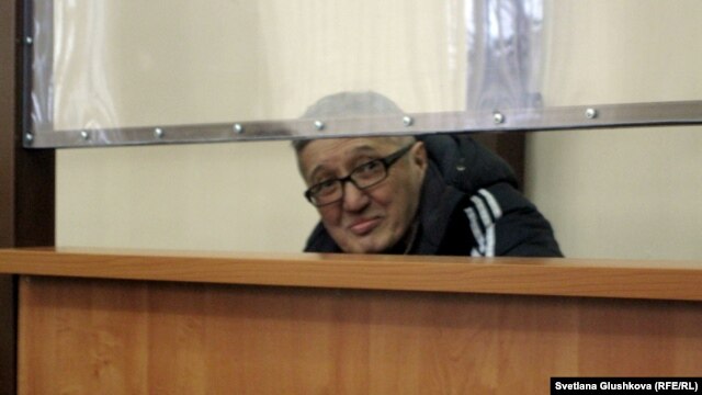 Bakhytzhan/Bahtzhan Kashkumbaev, a Christian Presbyterian Church pastor, in the courtroom in Astana on January 22.